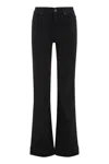 7 For All Mankind Modern Dojo Slim Illusion Soho Night Boot-cut Jeans In Black