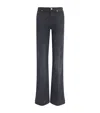 7 For All Mankind Modern Dojo Soho Flared Jeans In Black