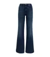 7 For All Mankind Modern Dojo High-rise Flared Jeans In Blue