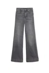 7 For All Mankind Modern Dojo Soho Grey In Black