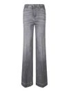 7 For All Mankind Modern Dojo High-rise Flared Jeans In Grey