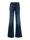 7 For All Mankind Modern Dojo High-rise Flared Jeans In Blue