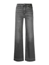 7 For All Mankind Modern Dojo High-rise Flared Jeans In Grey