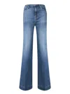 7 For All Mankind Modern Dojo High-waist Flared Jeans In Blue
