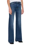 7 For All Mankind Modern Dojo High-rise Flared Jeans In Light Blue