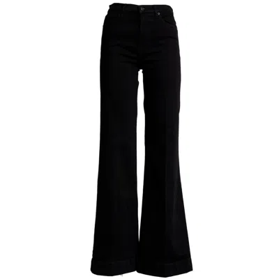 7 For All Mankind Modern Dojo Soho Night Slim Illusion Jeans In Black