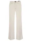 7 For All Mankind Modern Dojo Tailorless - High Waisted Flared Jeans In Multi
