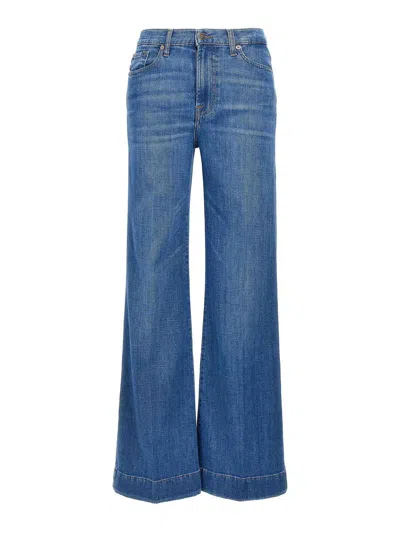7 FOR ALL MANKIND JEANS BOOT-CUT - AZUL