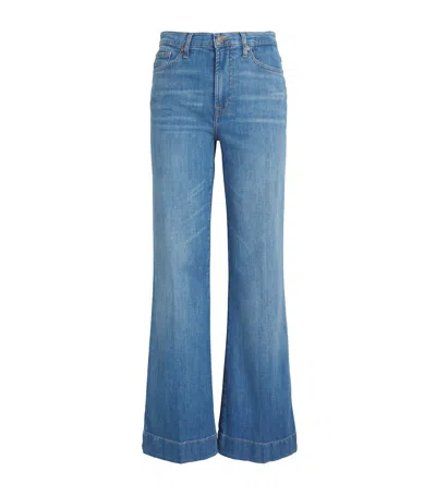 7 For All Mankind Modern Dojo Tailorless Jeans In Blue