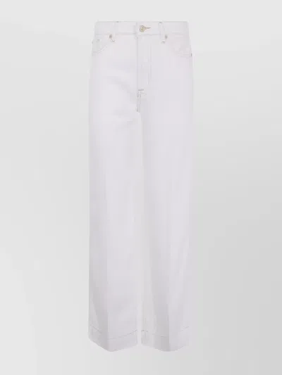 7 For All Mankind Modern Dojo Tailorless Tencel Denim In White