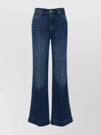 7 FOR ALL MANKIND MODERN FLARED DENIM TROUSERS