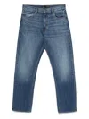 7 For All Mankind Faded Vintage Denim Trousers In Blau