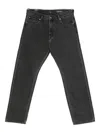 7 For All Mankind `modern Straight Caviar` Jeans In Black