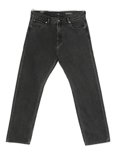 7 For All Mankind `modern Straight Caviar` Jeans In Black