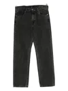 7 For All Mankind 7 For All Man Kind Black Cotton Denim In Gray