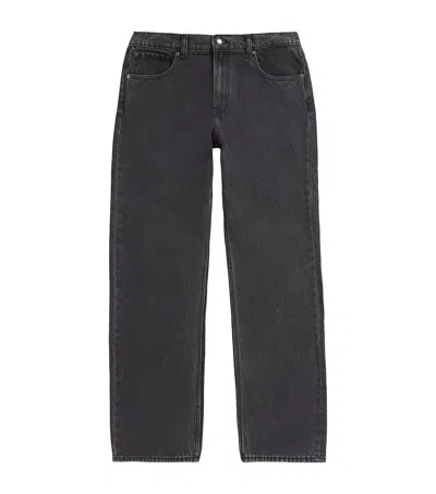 7 For All Mankind Modern Straight Jeans In Gray