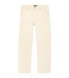 7 For All Mankind Modern Straight Jeans In Ivory
