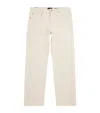 7 For All Mankind Modern Straight Jeans In White