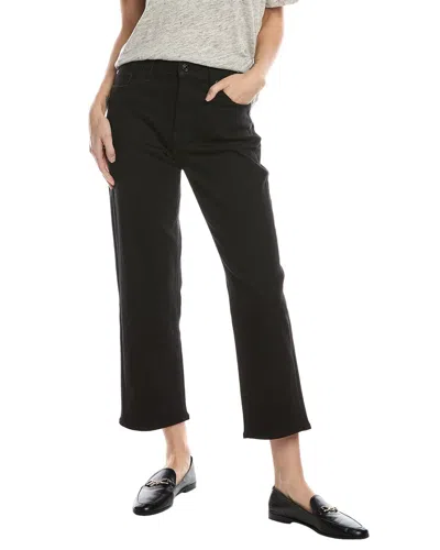7 For All Mankind Wide Leg Denim Trousers In Black