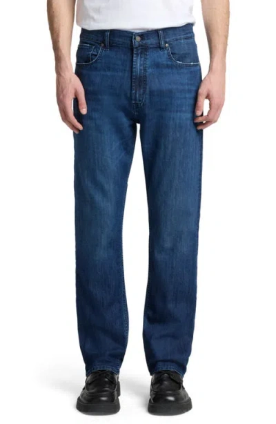 7 For All Mankind Modern Straight Leg Jeans In Blue