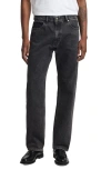 7 For All Mankind Modern Straight Leg Jeans In Black