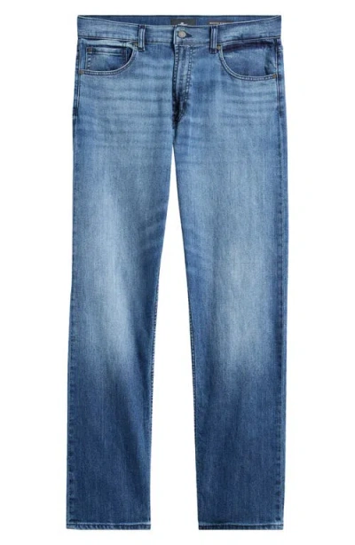 7 For All Mankind Modern Straight Leg Jeans In Blue
