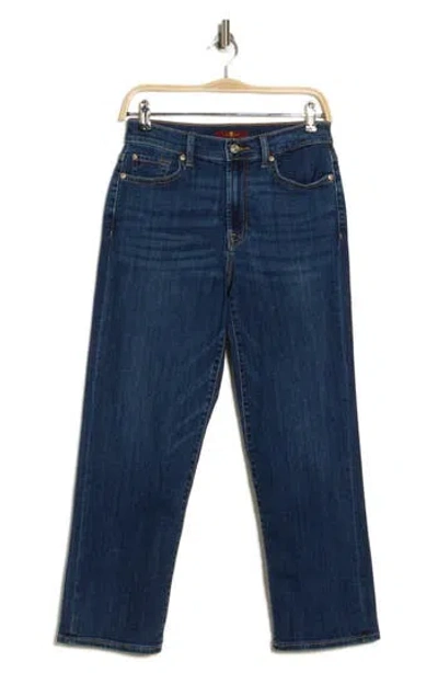 7 For All Mankind Modern Straight Leg Jeans In Lapis