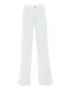 7 For All Mankind Modern White Wide-leg Pants In Neutral