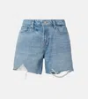 7 For All Mankind Monroe Distressed Denim Shorts