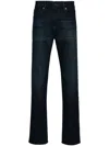 7 For All Mankind Slimmy Tapered Jeans In Navy Blue