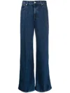7 For All Mankind Twisted Tess September Jeans In Navy Blue