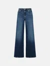 7 For All Mankind Navy Cotton Blend Fight Jeans In Blue