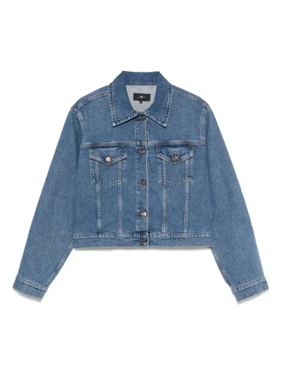 7 For All Mankind Nellie Jacket In Blue