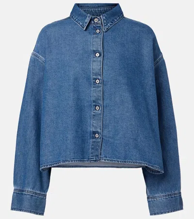 7 For All Mankind Nina Cropped Denim Shirt