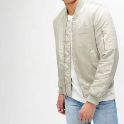 7 For All Mankind Nylon Bomber Jacket In Gray