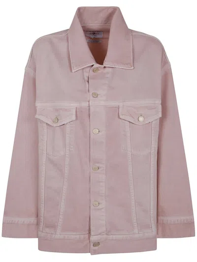 7 For All Mankind Oli Trucker Colored Mankind Petal Jacket Clothing In Multicolor