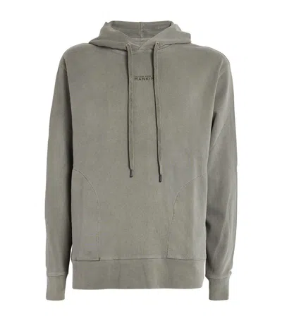 7 For All Mankind Organic Cotton Hoodie In Grey