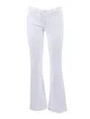 7 For All Mankind Original Bootcut Tailorless Broken Twill White In White