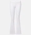 7 For All Mankind Original Bootcut Tailorless Mid-rise Bootcut Jeans In White