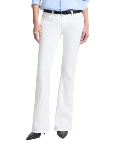 7 For All Mankind Original Tailorless Broken Twill White Bootcut Jean