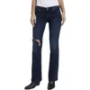 7 For All Mankind Original Womens Destroyed Denim Bootcut Jeans