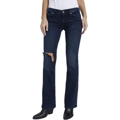 7 For All Mankind Original Womens Destroyed Denim Bootcut Jeans