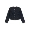 7 For All Mankind Long Sleeve Snap Button Denim Jacket