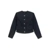 7 For All Mankind Long Sleeve Snap Button Denim Jacket