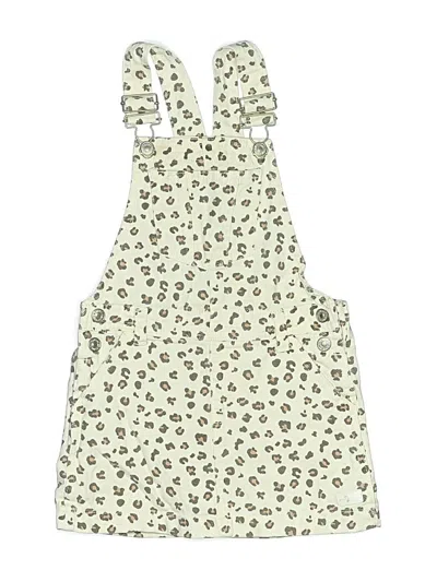 Pre-owned 7 For All Mankind Kids' Overalls In Ivory