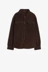 7 For All Mankind Overshirt Corduroy Coffee Bean In Brown