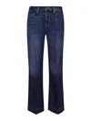 7 For All Mankind Modern Flared Denim Trousers In Azul