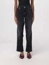 7 For All Mankind Pants  Woman Color Black In Black