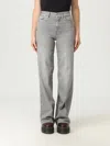 7 For All Mankind Pants  Woman Color Grey In Gray