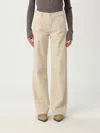 7 For All Mankind Pants  Woman Color White In Neutral